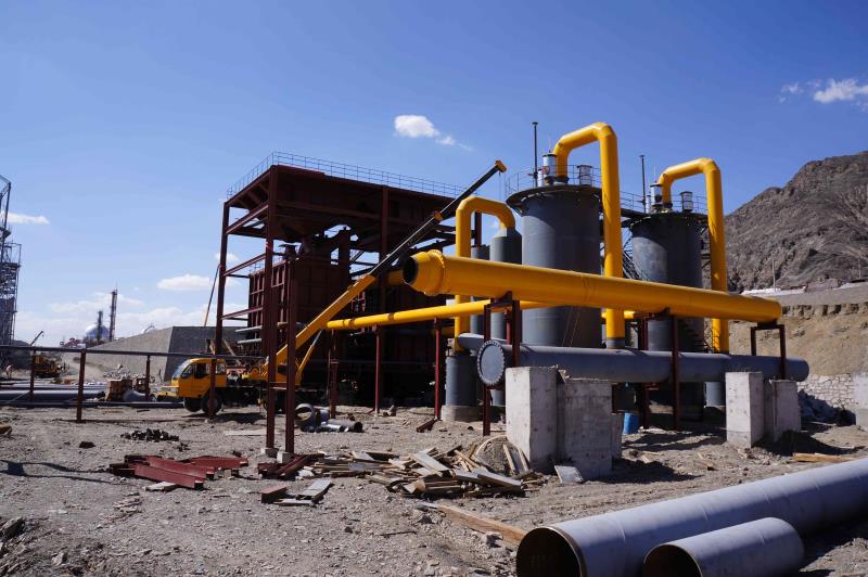 青海格尔木60万吨/年低温煤干馏项目一期20万吨/年建设现场